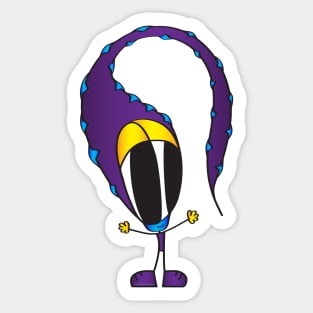 Funny Cartoon Character Sticker